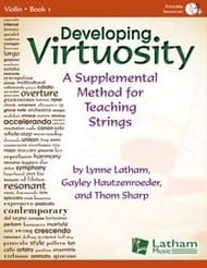 Developing Virtuosity, Book 1 Violin string method book cover Thumbnail